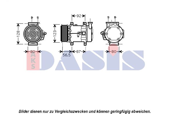 AKS DASIS Компрессор, кондиционер 851429N